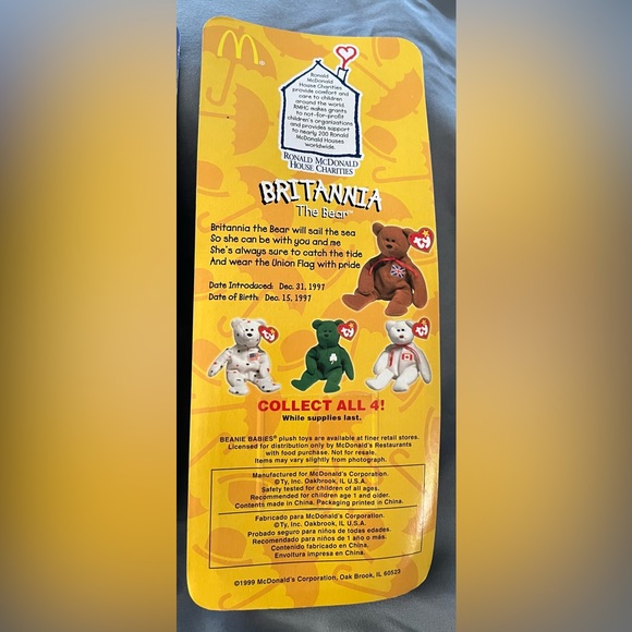 NEW - SET OF 4 BEANIE BABIES - Picture 3 of 14